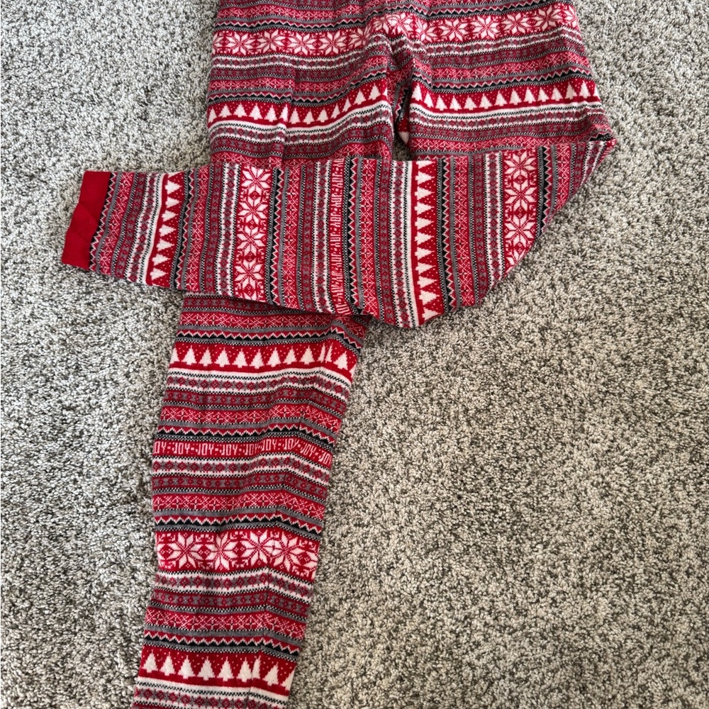 Cynthia Rowley Red and White Patterned Pajama Bottoms